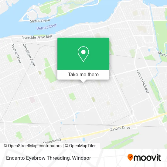 Encanto Eyebrow Threading map