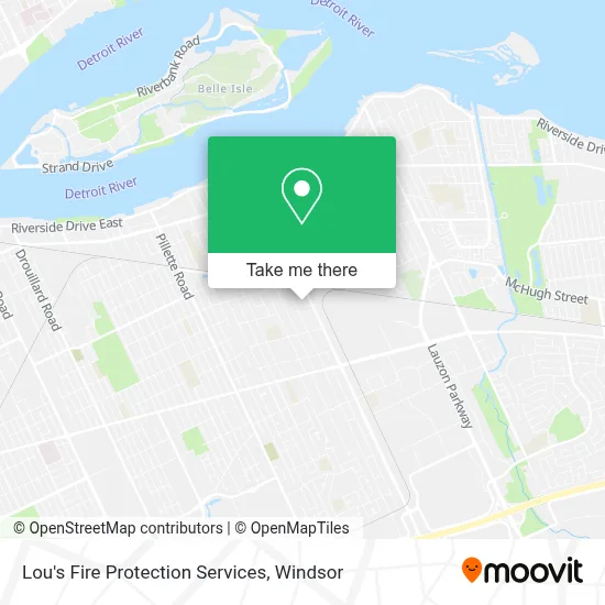 Lou's Fire Protection Services map