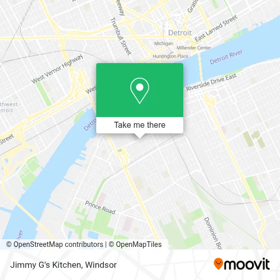 Jimmy G's Kitchen map