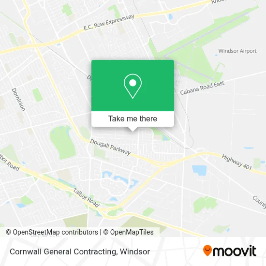 Cornwall General Contracting map