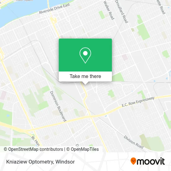 Kniaziew Optometry map