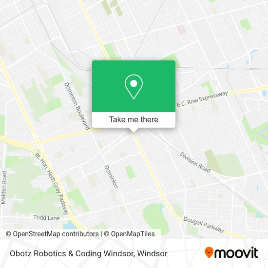 Obotz Robotics & Coding Windsor map