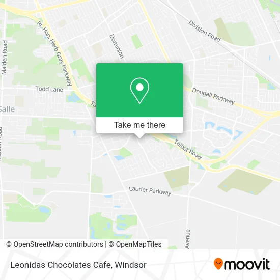 Leonidas Chocolates Cafe map