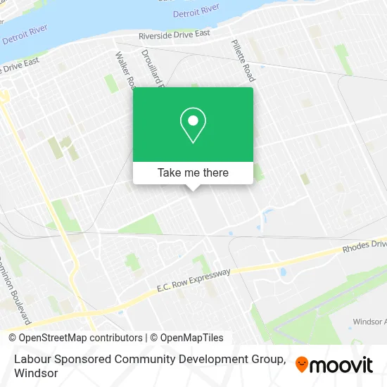 Labour Sponsored Community Development Group map