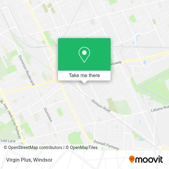 Virgin Plus map