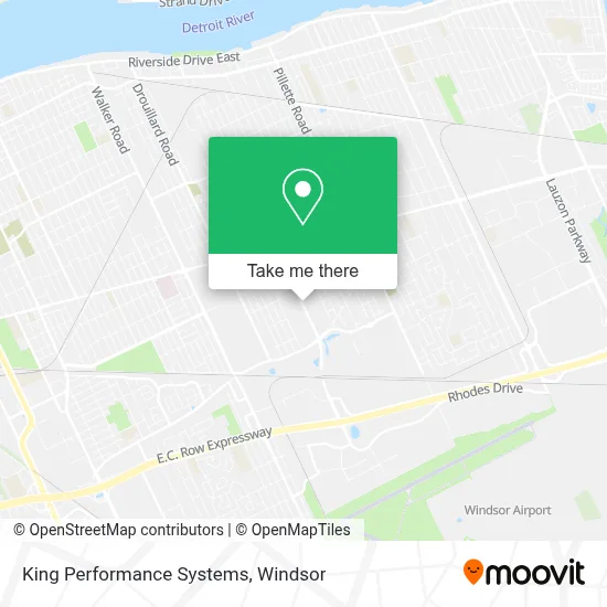 King Performance Systems map
