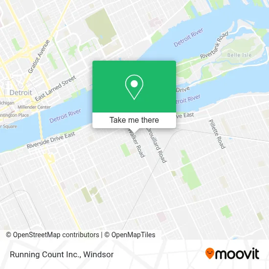 Running Count Inc. map