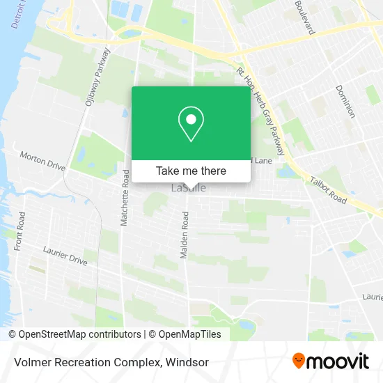 Volmer Recreation Complex map