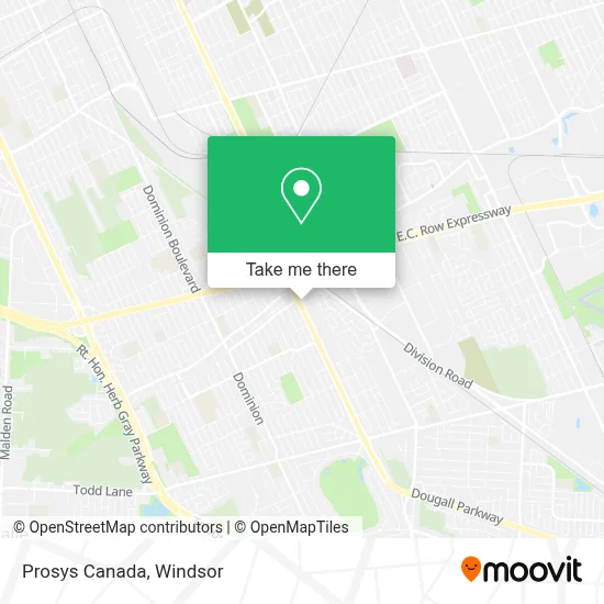Prosys Canada map