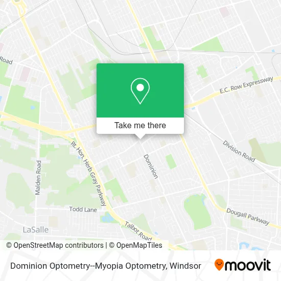 Dominion Optometry--Myopia Optometry map