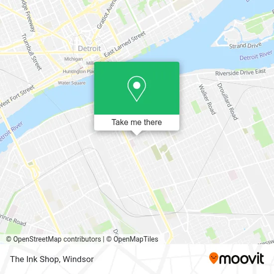 The Ink Shop map