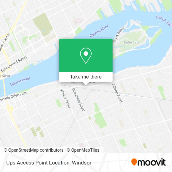 Ups Access Point Location map