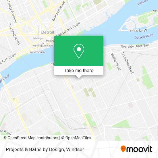 Projects & Baths by Design map