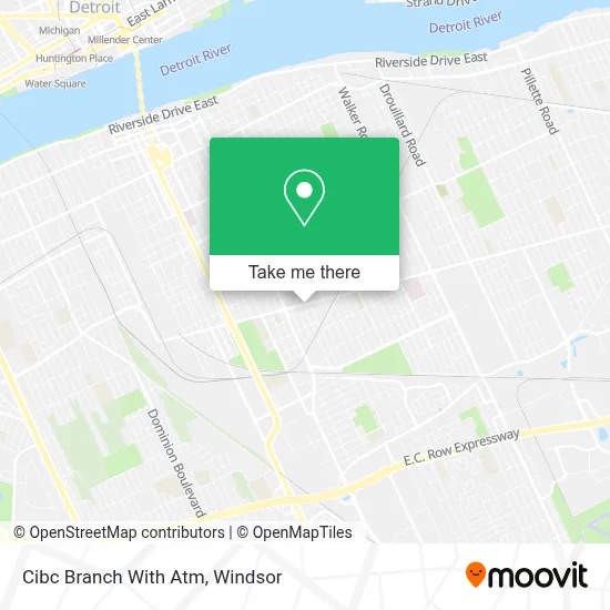 Cibc Branch With Atm map