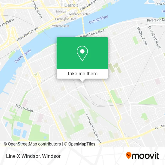 Line-X Windsor map