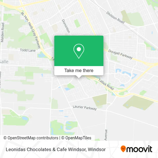 Leonidas Chocolates & Cafe Windsor map