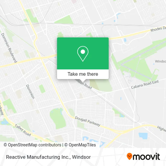 Reactive Manufacturing Inc. map