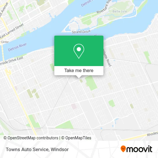 Towns Auto Service map