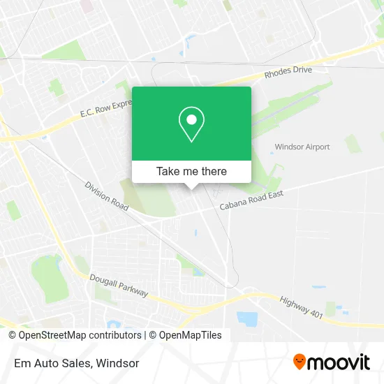 Em Auto Sales map
