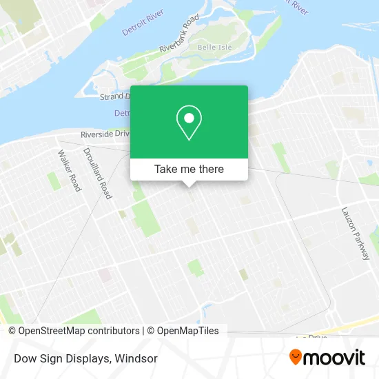 Dow Sign Displays map