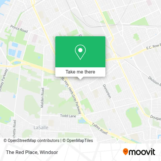 The Red Place map