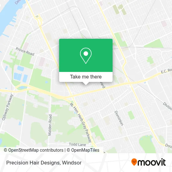 Precision Hair Designs map