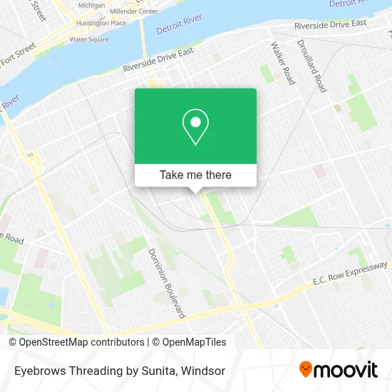 Eyebrows Threading by Sunita map