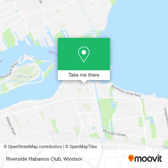 Riverside Habanos Club map