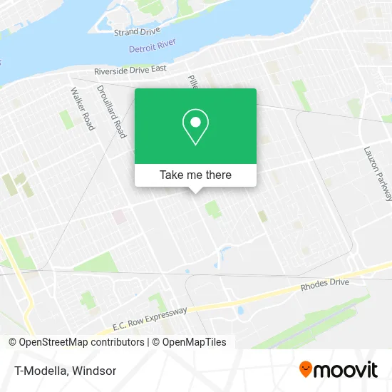 T-Modella map