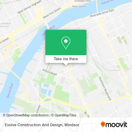 Evolve Construction And Design map