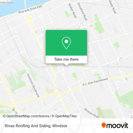 Rivas Roofing And Siding map