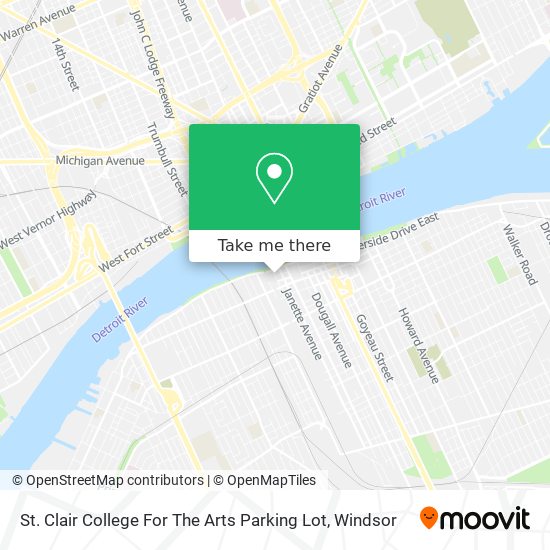 St. Clair College For The Arts Parking Lot plan