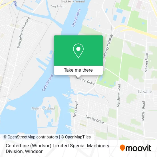 CenterLine (Windsor) Limited Special Machinery Division map