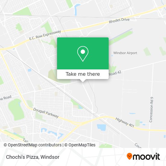 Chochi's Pizza map