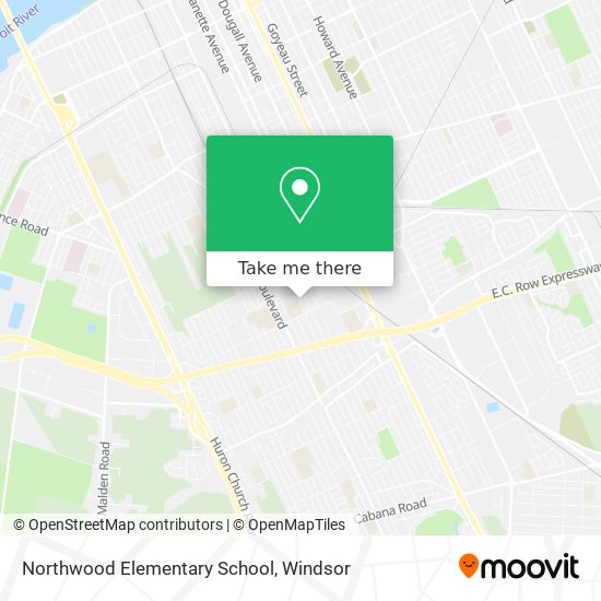 Northwood Elementary School map