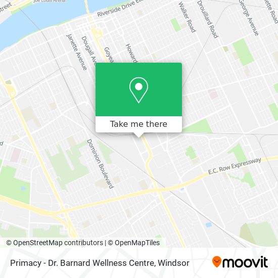 Primacy - Dr. Barnard Wellness Centre map