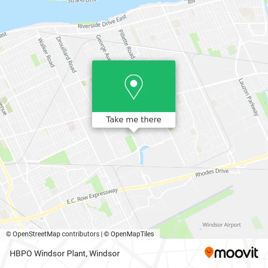 HBPO Windsor Plant map