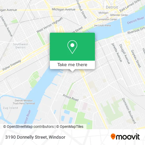 3190 Donnelly Street map