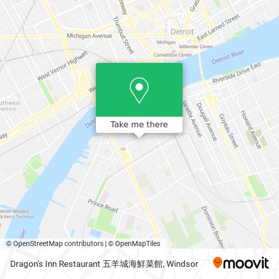 Dragon's Inn Restaurant 五羊城海鮮菜館 plan