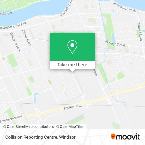 Collision Reporting Centre map