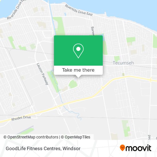 GoodLife Fitness Centres map