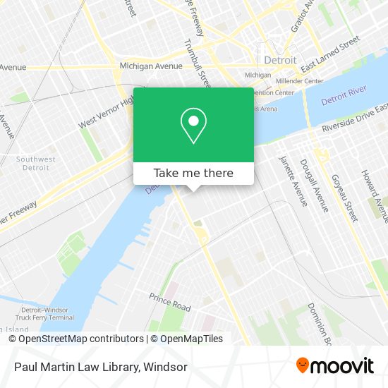 Paul Martin Law Library map