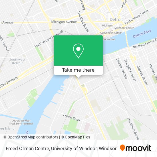 Freed Orman Centre, University of Windsor map