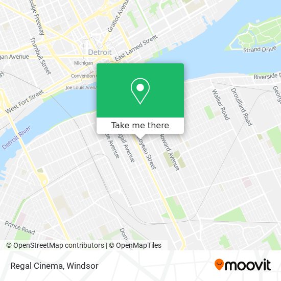 Regal Cinema map