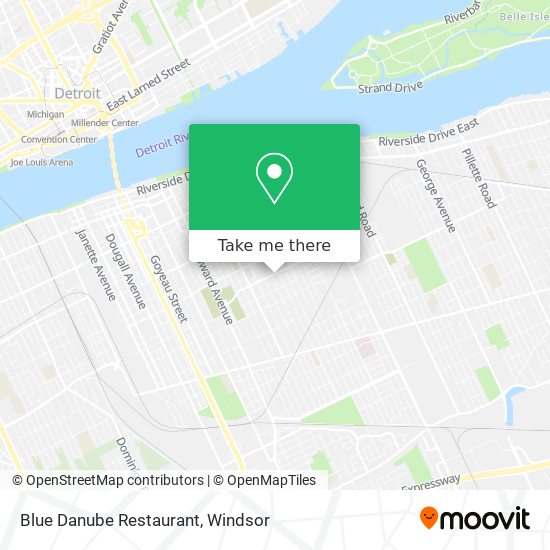 Blue Danube Restaurant map