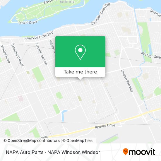 NAPA Auto Parts - NAPA Windsor map