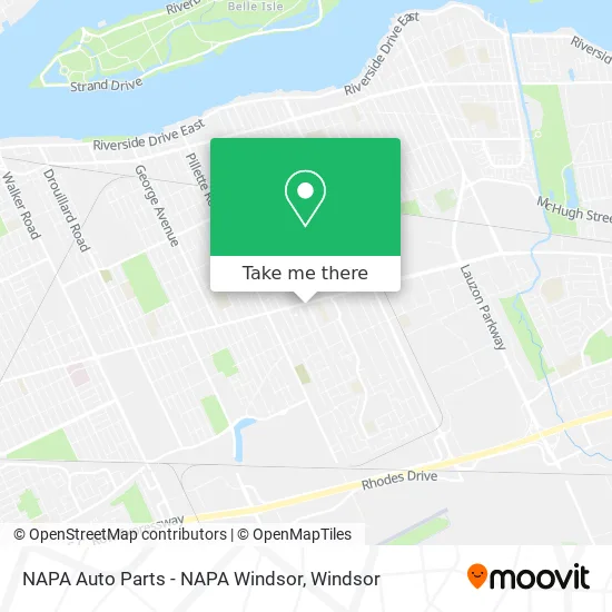 NAPA Auto Parts - NAPA Windsor map