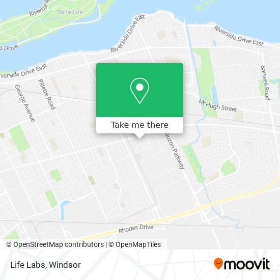 Life Labs map