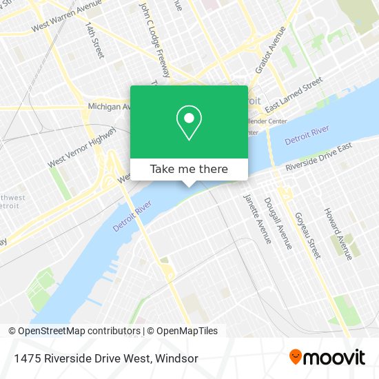 1475 Riverside Drive West map