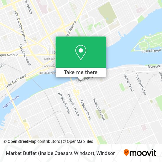 Market Buffet (Inside Caesars Windsor) map